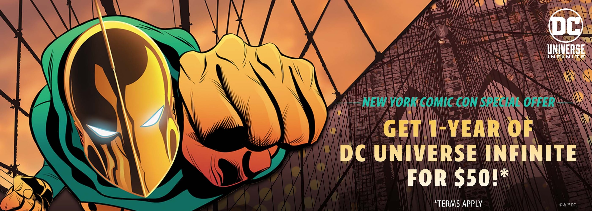 DC UNIVERSE INFINITE NYCC SALE