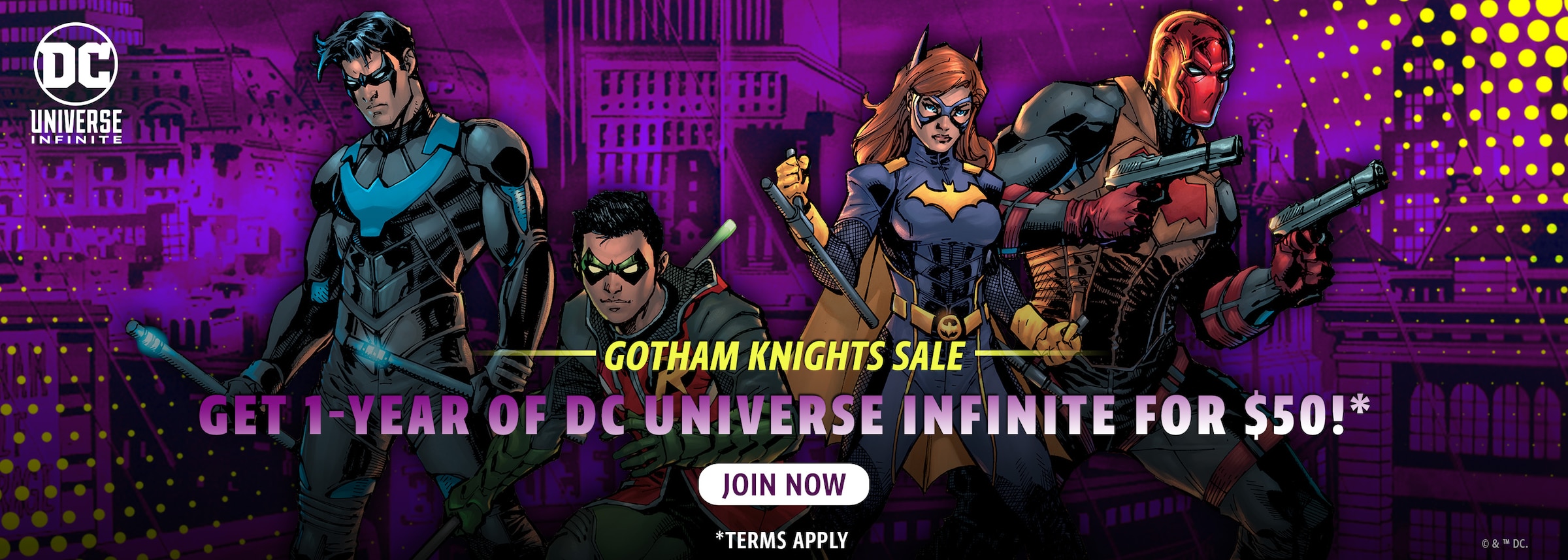 DC UNIVERSE INFINITE GOTHAM KNIGHTS SALE