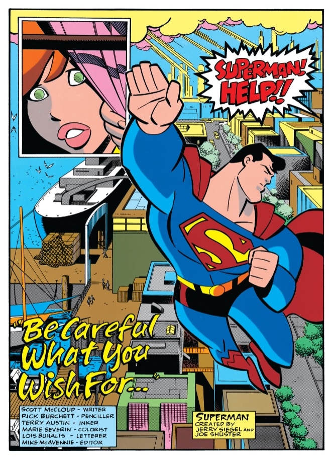 The Book on Understanding Superman is Superman Adventures DC