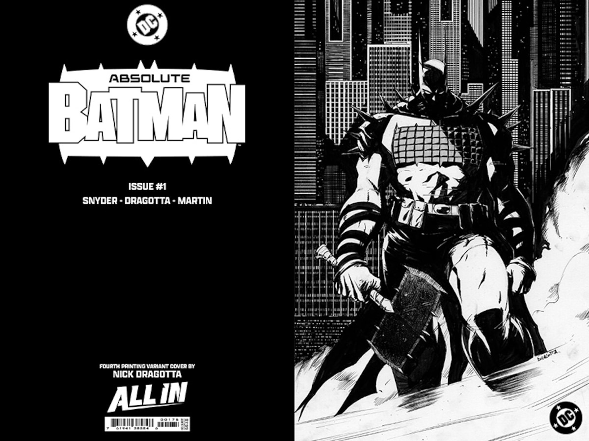 Absolute Batman #1 Goes Back to Press for A FOURTH Printing!