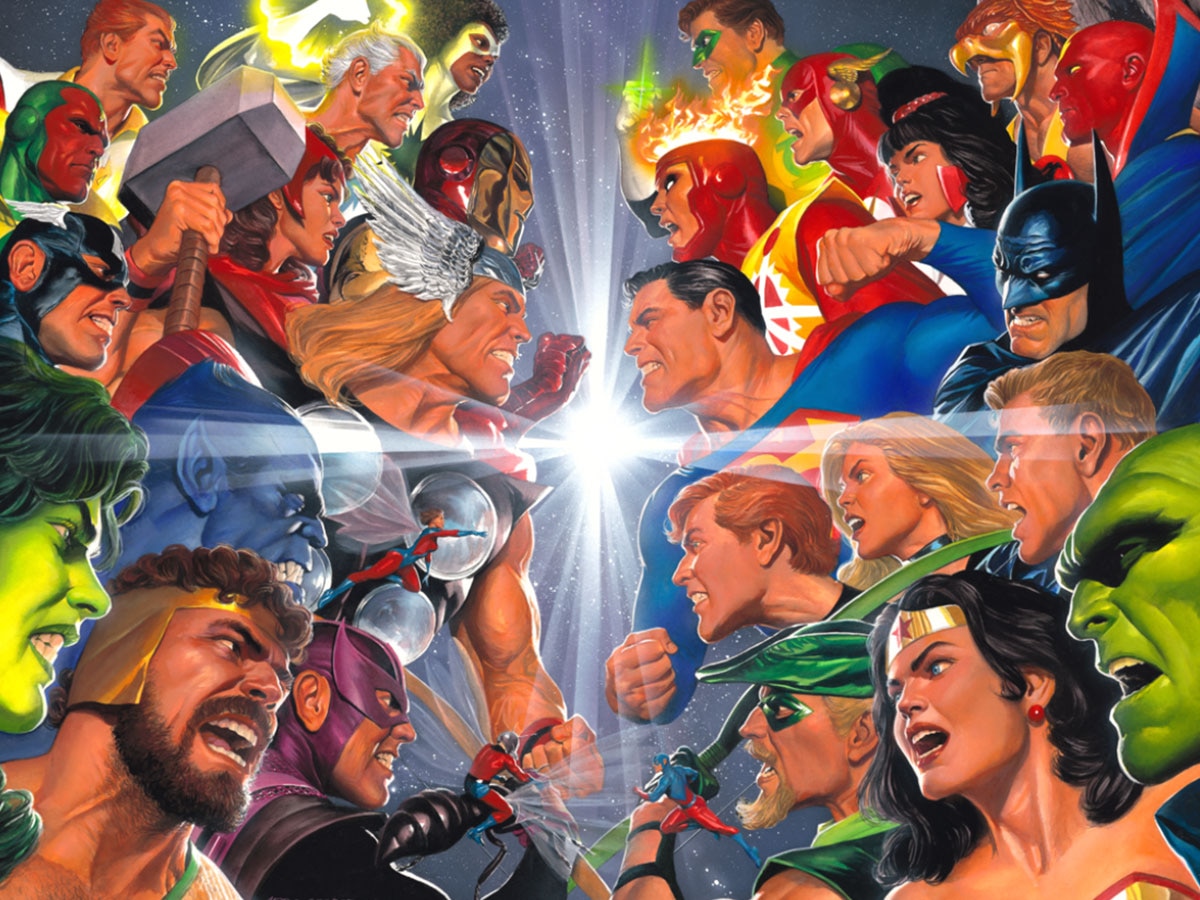 DC Announces New Alex Ross Connecting Variant Cover for 'Avengers/JLA' #4 Facsimile Edition