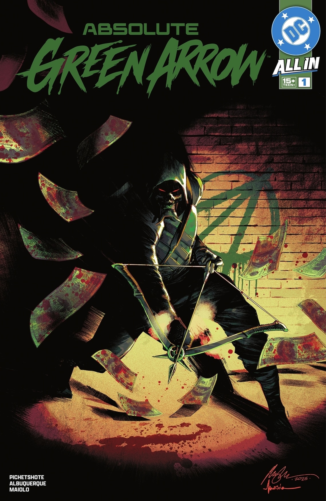 Absolute Green Arrow 1 Cover von Rafael Albuquerque und Marcelo Maiolo