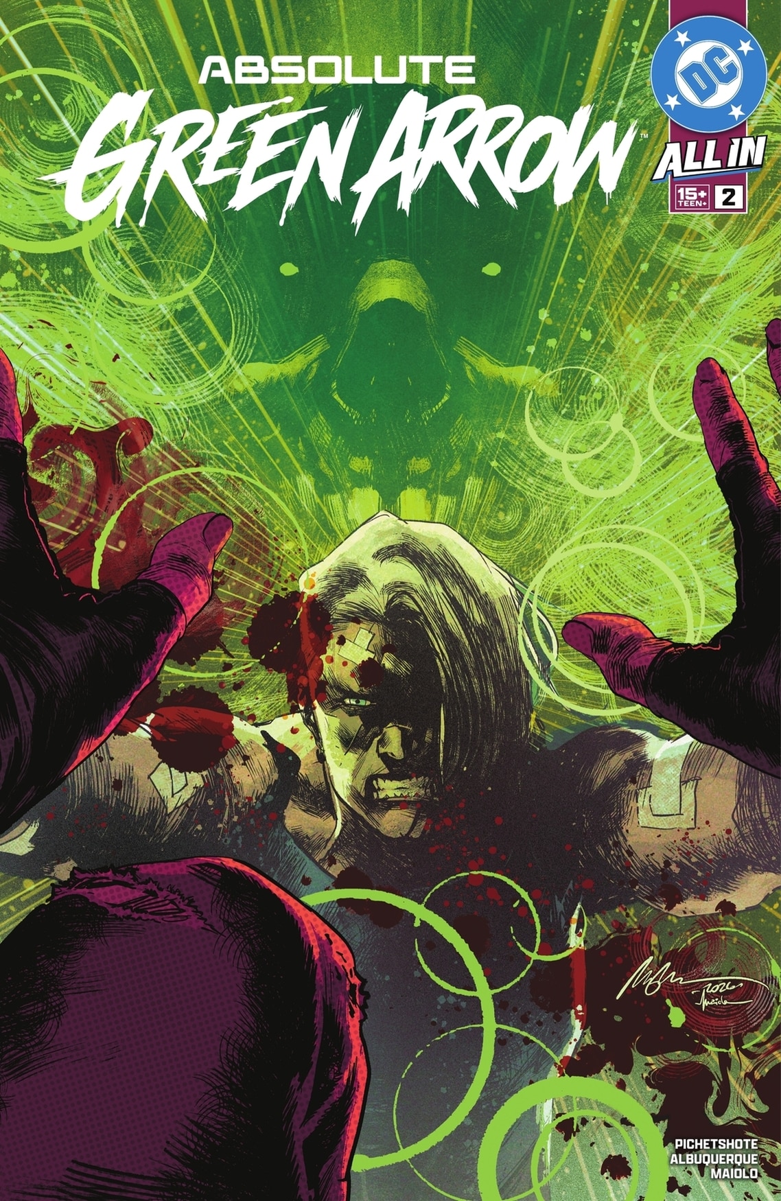 Absolute Green Arrow 2 Cover von Rafael Albuquerque und Marcelo Maiolo