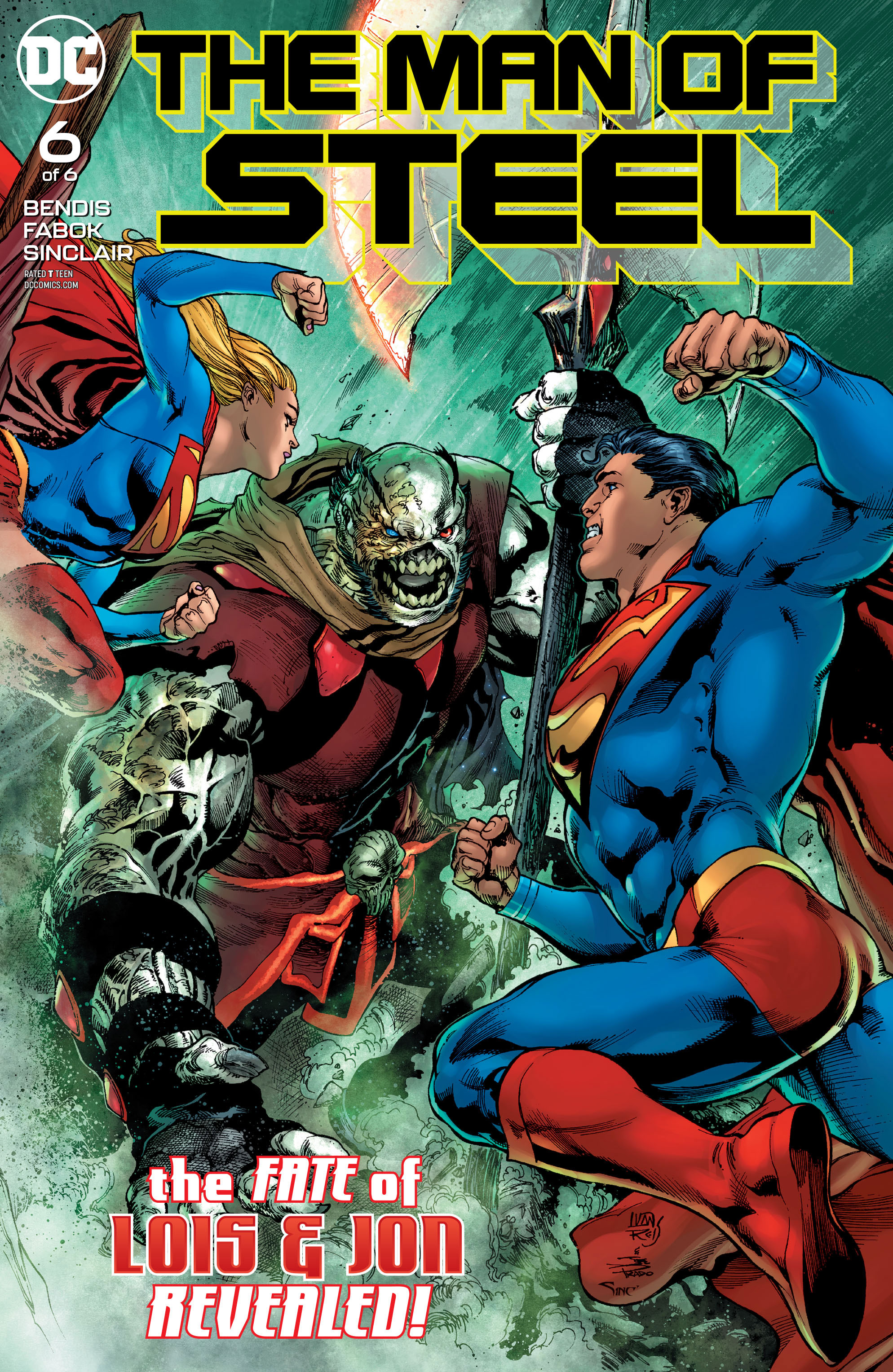 The man of steel comic books issue 1 published by DC