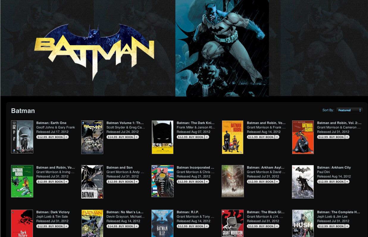 New DC Comics Storefront Launches on iBookstore with Extensive Line-up ...