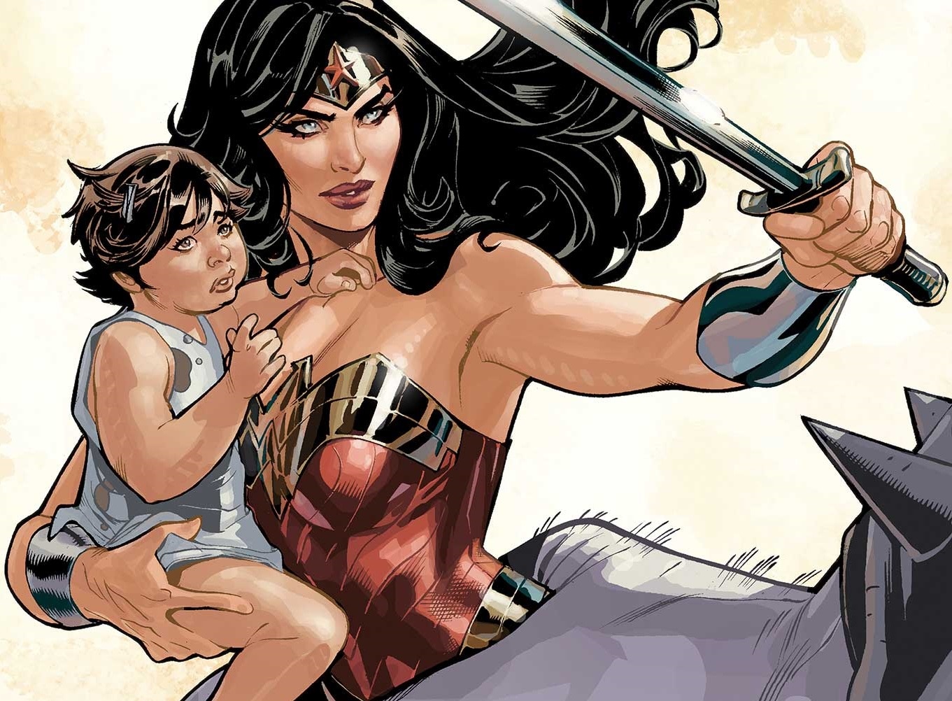 First Look: Wonder Woman Confronts the God of War | DC, image size:1361x1002