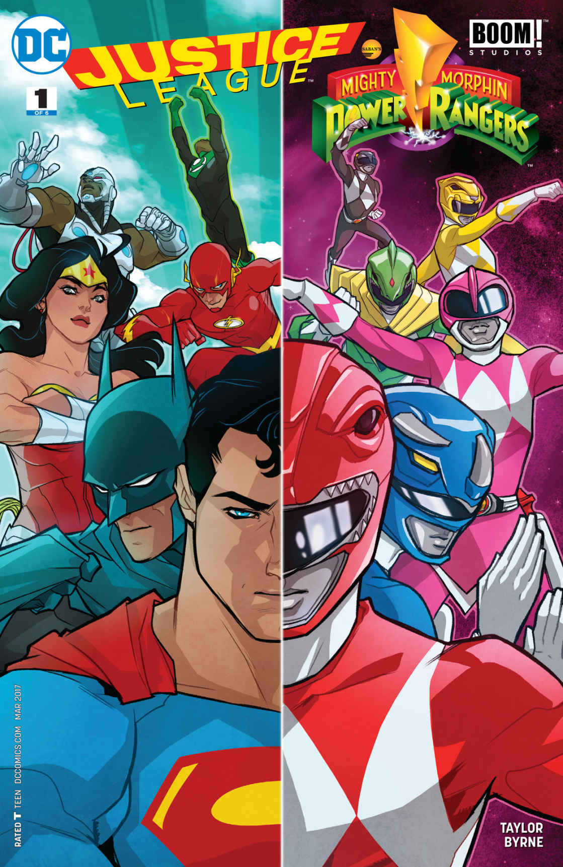 JUSTICE LEAGUE/POWER RANGERS #1