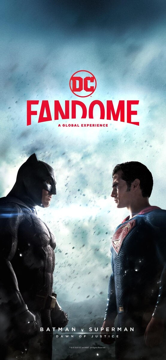 DC FanDome Phone Wallpaper: Batman v Superman