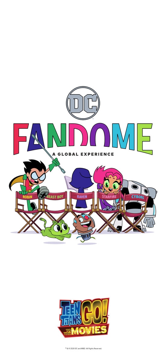 DC FanDome Phone Wallpaper: Teen Titans Go! To The Movies