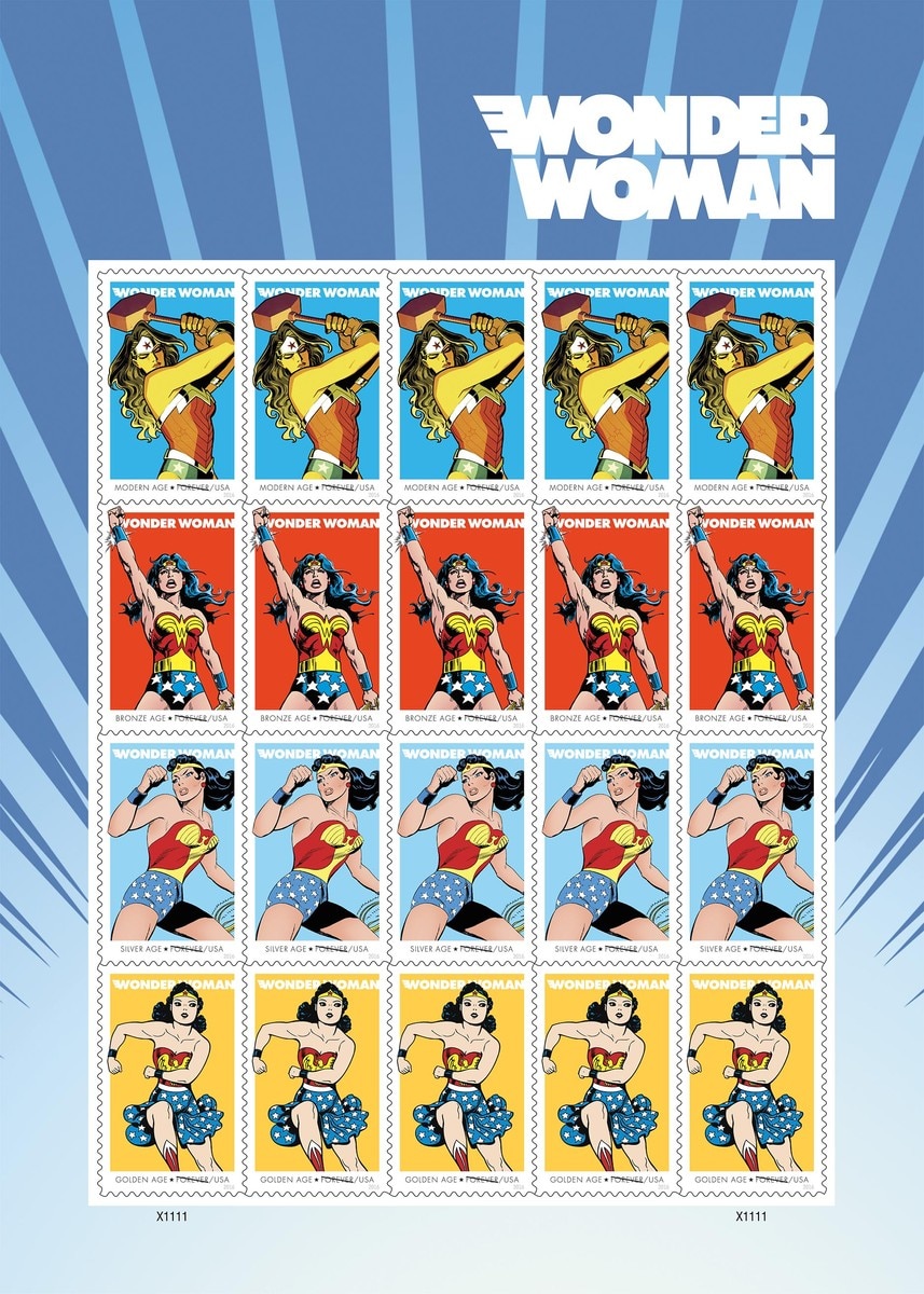 Wonder Woman's 75th Anniversary to be Celebrated on Forever Stamps